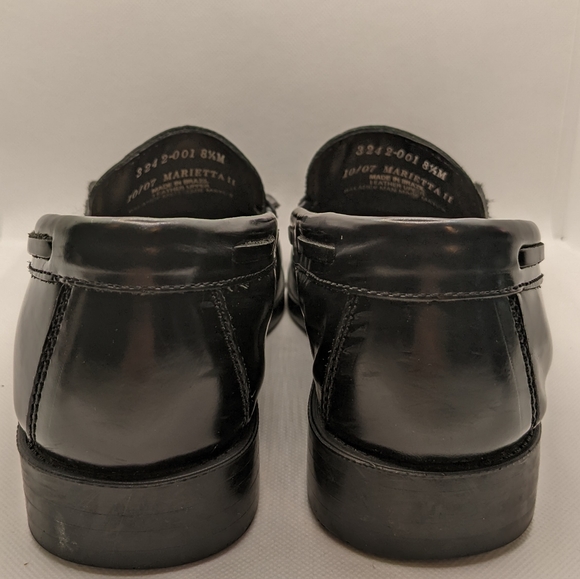 COPY - GH BASS Weejuns MARIETTA II Black Leather Loafers Tassel Kiltie Size 8.5 - Picture 9 of 11